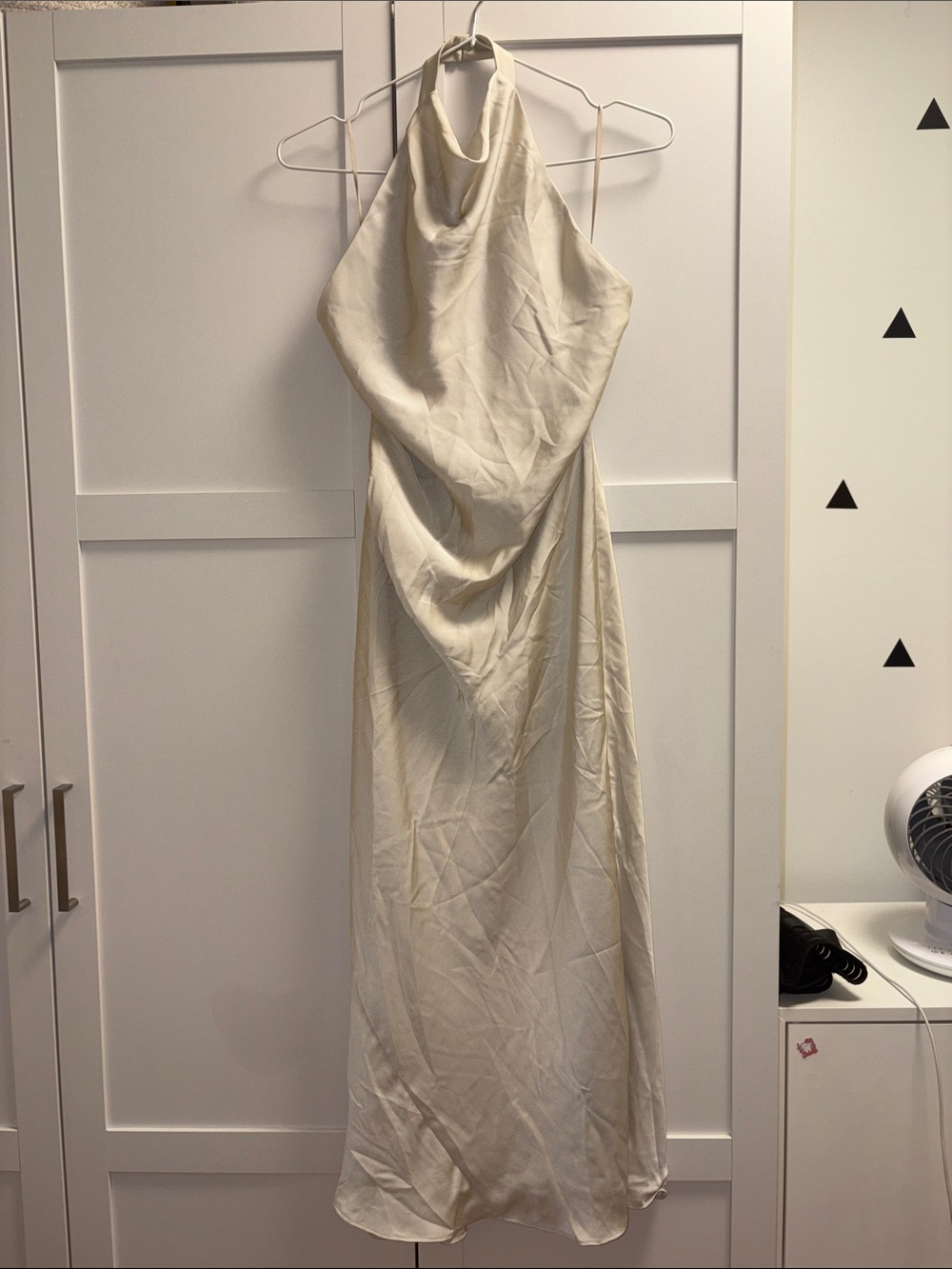 Aritzia Audience Satin Maxi Halter
